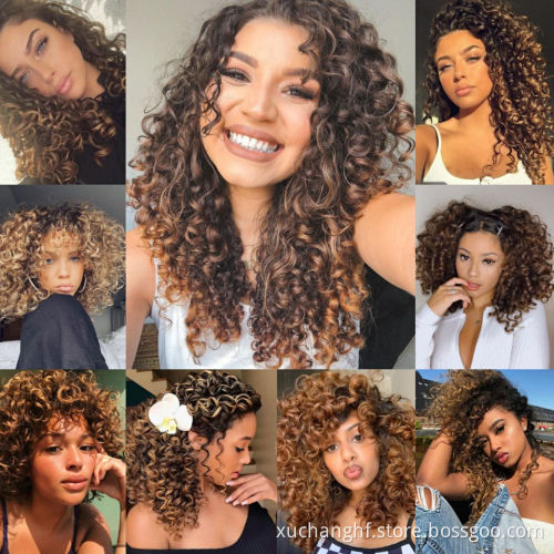 Brazilian Blonde 8A Grade 3 Bundles 1b/4/27 Ombre Hair Extensions With Lace Closure